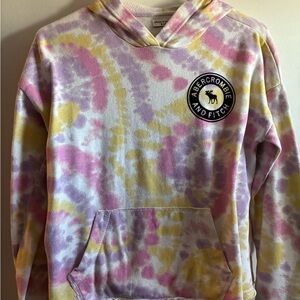 Abercrombie & Fitch Pastel Tie-Dye Hoodie size 13/14